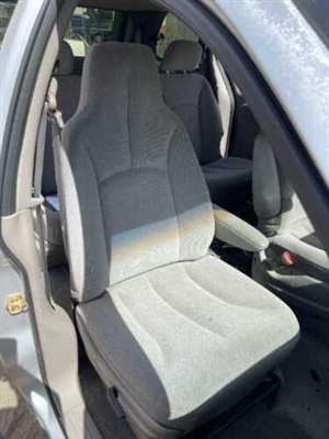 Dodge Caravan Katzkin Leather Seats (HB bucket front, solid bench middle w/cloth headrests, solid bench rear with cloth headrests), 2001, 2002, 2003, 2004, 2005, 2006, 2007