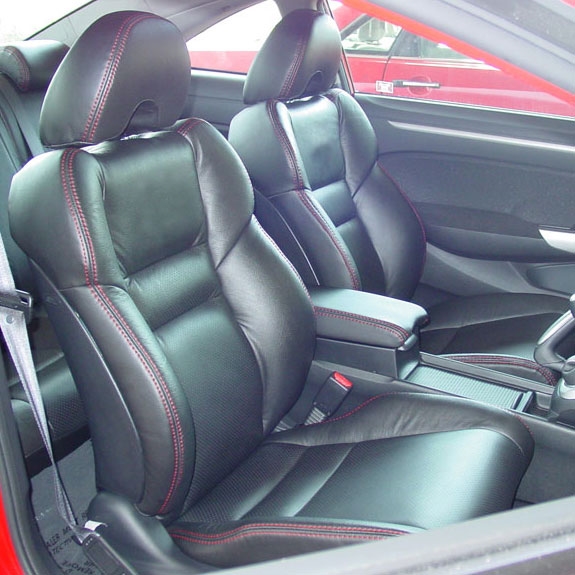 Honda Civic Coupe SI Katzkin Leather Seats, 2006, 2007, 2008, 2009, 2010 |  AutoSeatSkins.com