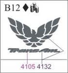Katzkin Embroidery - Firebird Logo with Trans Am, EMB-B12