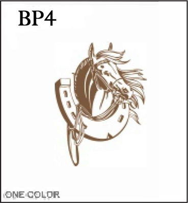 Katzkin Embroidery - Horse with Horseshoe, EMB-BP4