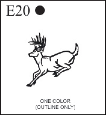 Katzkin Embroidery - Running Deer, EMB-E20