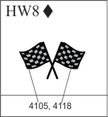 Katzkin Embroidery - Racing Checkered Flags, EMB-HW8