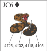 Katzkin Embroidery - Rattlesnake, EMB-JC6