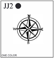 Katzkin Embroidery - Nautical Compass, EMB-JJ2