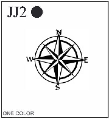 Katzkin Embroidery - Nautical Compass, EMB-JJ2