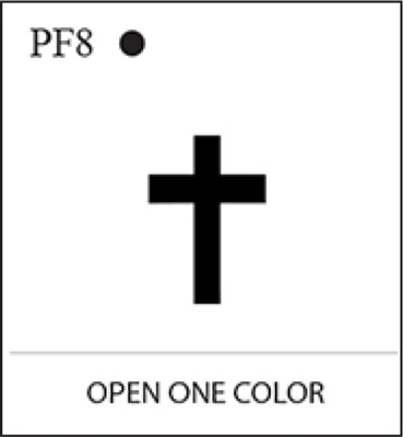 Katzkin Embroidery - Cross, EMB-PF8