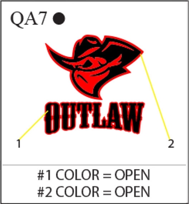 Katzkin Embroidery - Outlaw, EMB-QA7