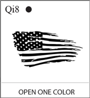 Katzkin Embroidery - Distressed American Flag, EMB-Qi8
