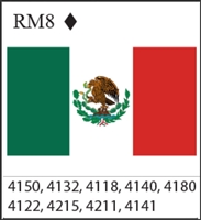 Katzkin Embroidery - Mexican Flag, EMB-RM8
