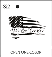 Katzkin Embroidery - "We the People" US Flag, EMB-Si2