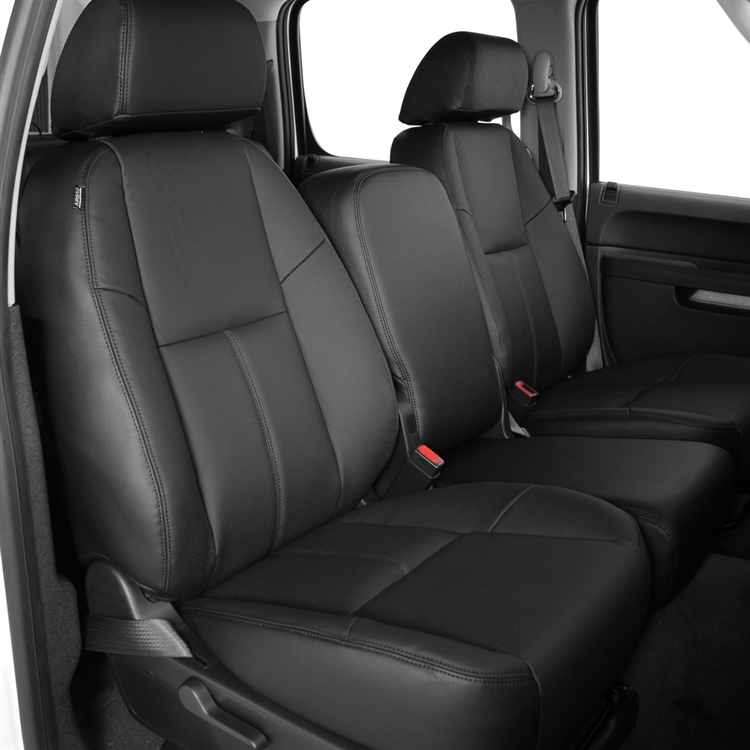 Cadillac Escalade Katzkin Leather Seats, 2007, 2008, 2009 (2 passenger seat  belts on third row) | AutoSeatSkins.com