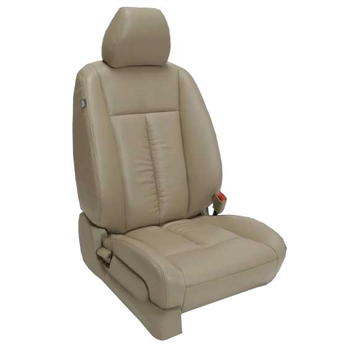 Nissan Altima 2.5 S / SE Sedan Katzkin Leather Seats, 2007, 2008, 2009, 2010 (gathered design, electric driver's seat)