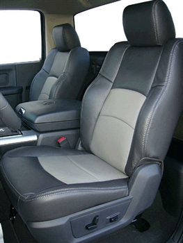 Dodge Ram Crew Cab 1500 / 2500 / 3500 SPORT Katzkin Leather Seats, 2010 (2 passenger sport buckets, split rear)