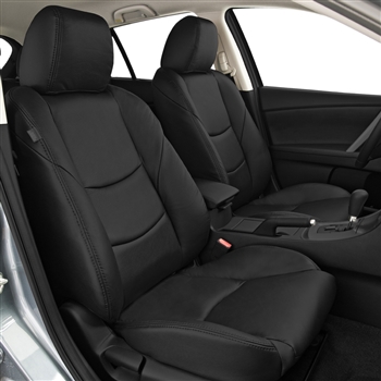 Mazda 3 Sedan Katzkin Leather Seats (base front seats with rear seat center armrest), 2011, 2012, 2013