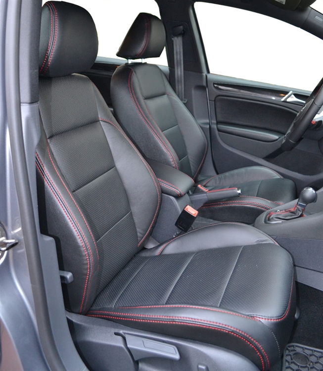 Volkswagen Golf GTI 2 Door Katzkin Leather Seats, 2011, 2012, 2013, 2014 |  AutoSeatSkins.com