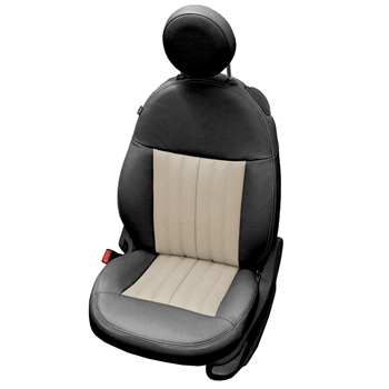 Fiat 500 POP, Lounge, Coupe, Convertible Katzkin Leather Seats (Base Front Seats), 2012, 2013, 2014, 2015, 2016, 2017, 2018, 2019, 2020