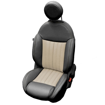 Fiat 500 Sport, Lounge, Coupe, Convertible Katzkin Leather Seats (Sport Front Seats), 2012, 2013, 2014, 2015, 2016, 2017, 2018, 2019, 2020