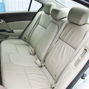 Honda Civic Sedan LX / HF Hybrid Katzkin Leather Seats (gathered design), 2012, 2013