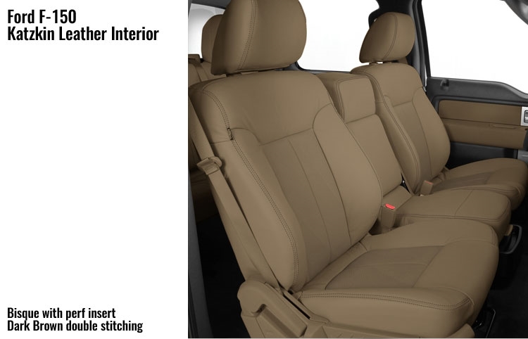 Ford F150 Crew Cab Lariat Katzkin Leather Seats, 2013, 2014 |  AutoSeatSkins.com