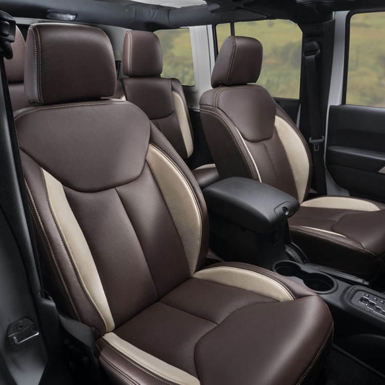 Jeep Wrangler 4 Door Katzkin Leather Seats, 2013, 2014, 2015, 2016, 2017,  2018 (JK body with front seat SRS airbags) | AutoSeatSkins.com
