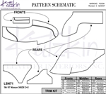 Nissan 300zx 2+2 Katzkin Leather Trim Kit, 1990, 1991, 1992, 1993, 1994, 1995, 1996, 1997