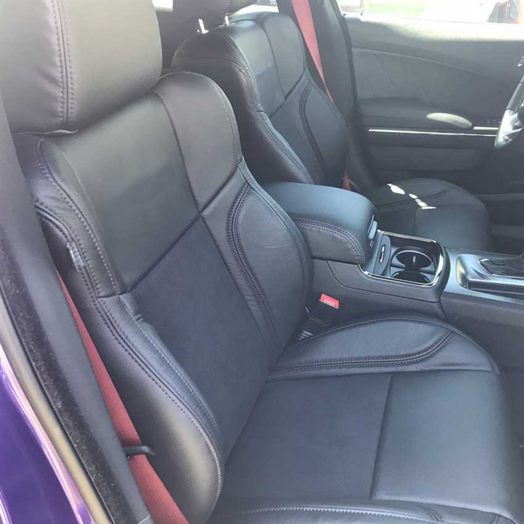 Dodge Charger SRT / SCAT PACK Katzkin Leather Seats, 2015, 2016, 2017,  2018, 2019, 2020, 2021, 2022, 2023 | AutoSeatSkins.com