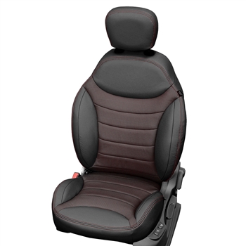 Fiat 500 L Pop, Easy Sedan Katzkin Leather Seats (without rear center armrest), 2015, 2016, 2017, 2018, 2019