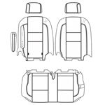 Ford Transit Wagon XLT Katzkin Leather Seats (2nd row, solid bench for 2 passengers with one arm), 2015, 2016, 2017, 2018, 2019, 2020, 2021, 2022, 2023, 2024