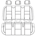 Ford Transit Wagon XL Katzkin Leather Seats (2nd row, solid bench for 3 passengers, no arm), 2015, 2016, 2017, 2018, 2019, 2020, 2021, 2022, 2023, 2024