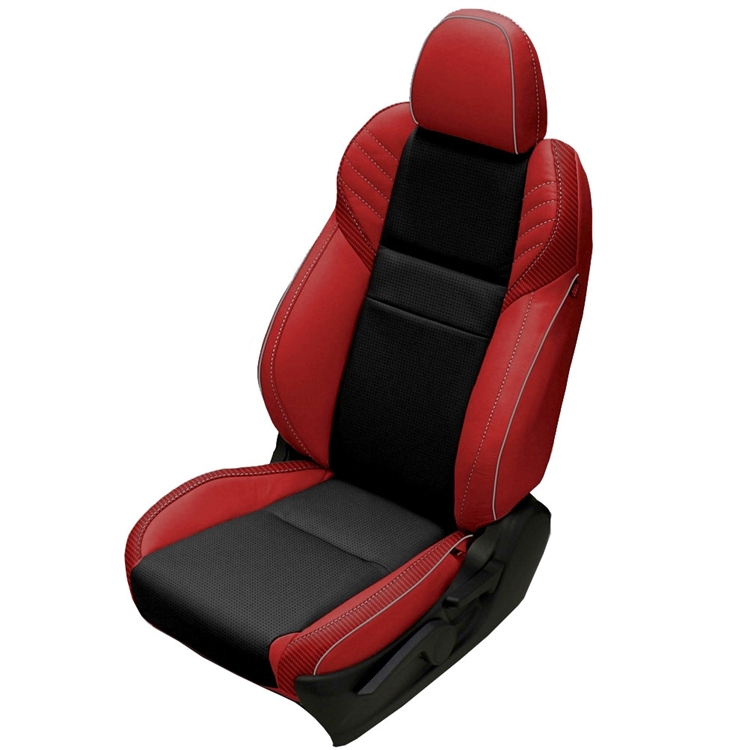 Red Leather Seat Covers, Red Leather Seats, Custom