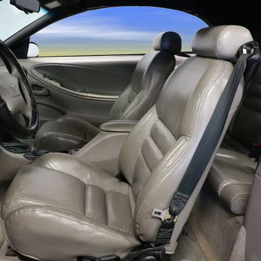 Ford Mustang V6 Coupe Katzkin Leather Seats, 1994, 1995, 1996, 1997, 1998 |  AutoSeatSkins.com