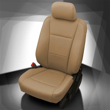 Ford F250 / F350 Super Cab XL Katzkin Leather Seats, 2021 (3 passenger front seat, non-active headrests, two piece console)