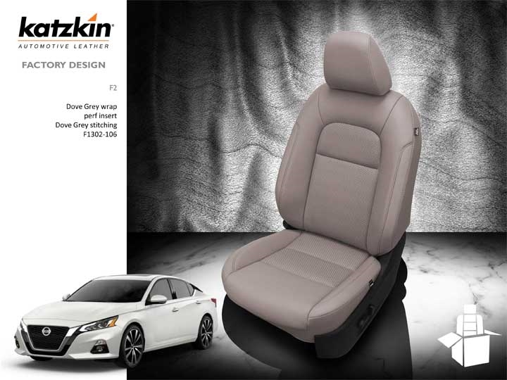 Nissan Altima FWD Sedan Katzkin Leather Seats, 2019, 2020, 2021, 2022,  2023, 2024 | AutoSeatSkins.com