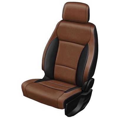 Ford F250/F350 Super Cab XLT Katzkin Leather Seats (3 passenger front seat), 2023, 2024
