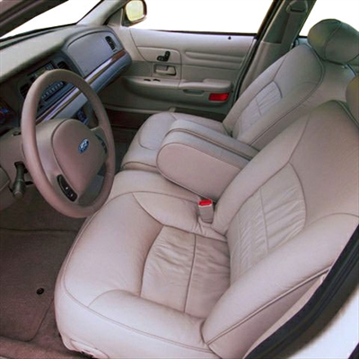 Ford Crown Victoria LX Katzkin Leather Seats (with rear armrest), 1998, 2000, 2001