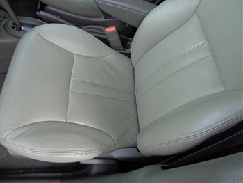 Chrysler PT Cruiser Katzkin Leather Seats (slip cover driver and open back passenger, with fold flat passenger, with front seat SRS airbags), 2001, 2002, 2003, 2004, 2005