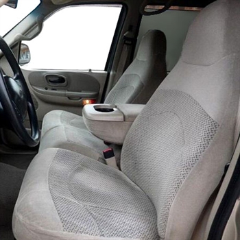 Ford F150 Crew Cab XLT Katzkin Leather Seats (HB 3 passenger front seat, 60/40 with center armrest back seat), 2001