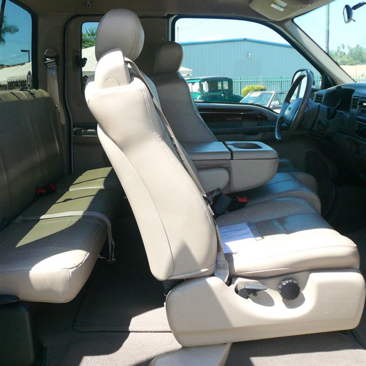 Ford F250 / F350 Super Cab Katzkin Leather Seats, 2001 (LB 3 passenger  front seat) | AutoSeatSkins.com