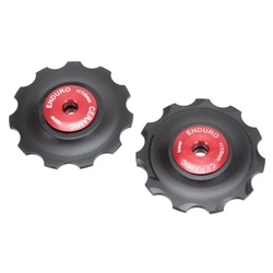 ABI Ceramic CX derailleur pulleys, SRAM - red