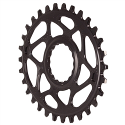Absolute Black Spiderless Cinch DM Oval Chainring