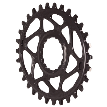Absolute Black Spiderless Cinch DM Oval Chainring