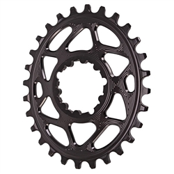 Absolute Black Spiderless GXP Boost DM Oval Chainring