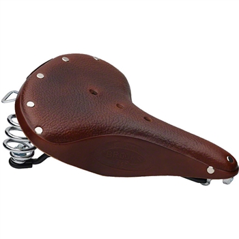 Brooks B67 Antique Brown Black Rail/Chrome Spring Saddle