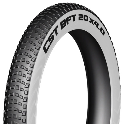 CST BFT 20 x 4.0 Tire - White Sidewall