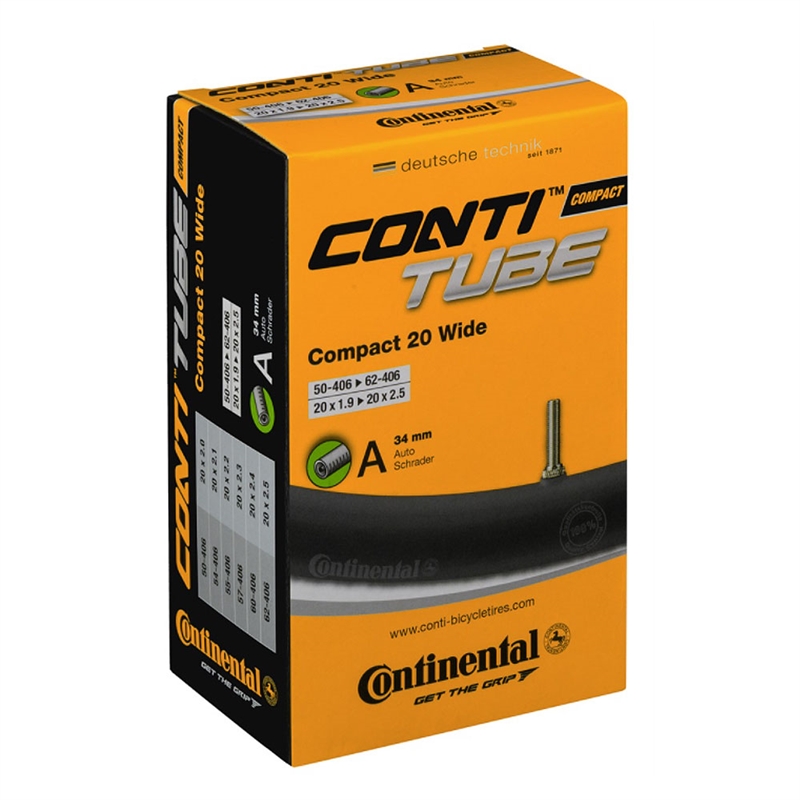 Continental 20 x 1.9-2.5 34mm Schrader Valve Tube