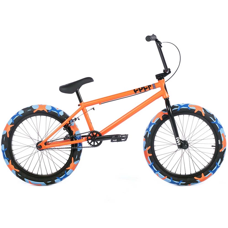 Cult Gateway 20.5" BMX Bike Orange w/Blue Orange Tires