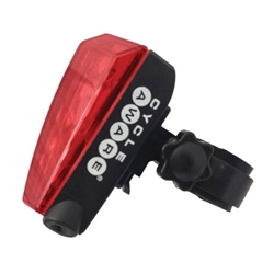 CycleAware Lazer Shark USB tail light, 2 Lasers/5 LEDs