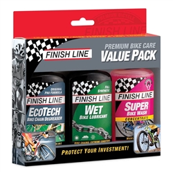 Finish Line Bike Care Value Pack WET