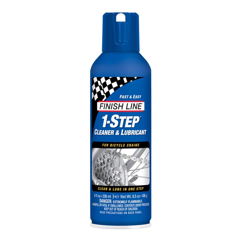 Finish Line 1-Step Cleaner /Bike Chain Lube 8 fl oz Aerosol