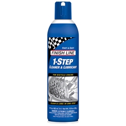 Finish Line 1-Step Cleaner /Bike Chain Lube 17 fl oz Aerosol